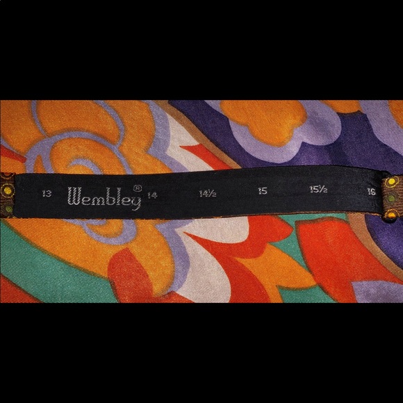 1960’s Self Tie Bow Tie by WEMBLEY MCM Print - Picture 4 of 4